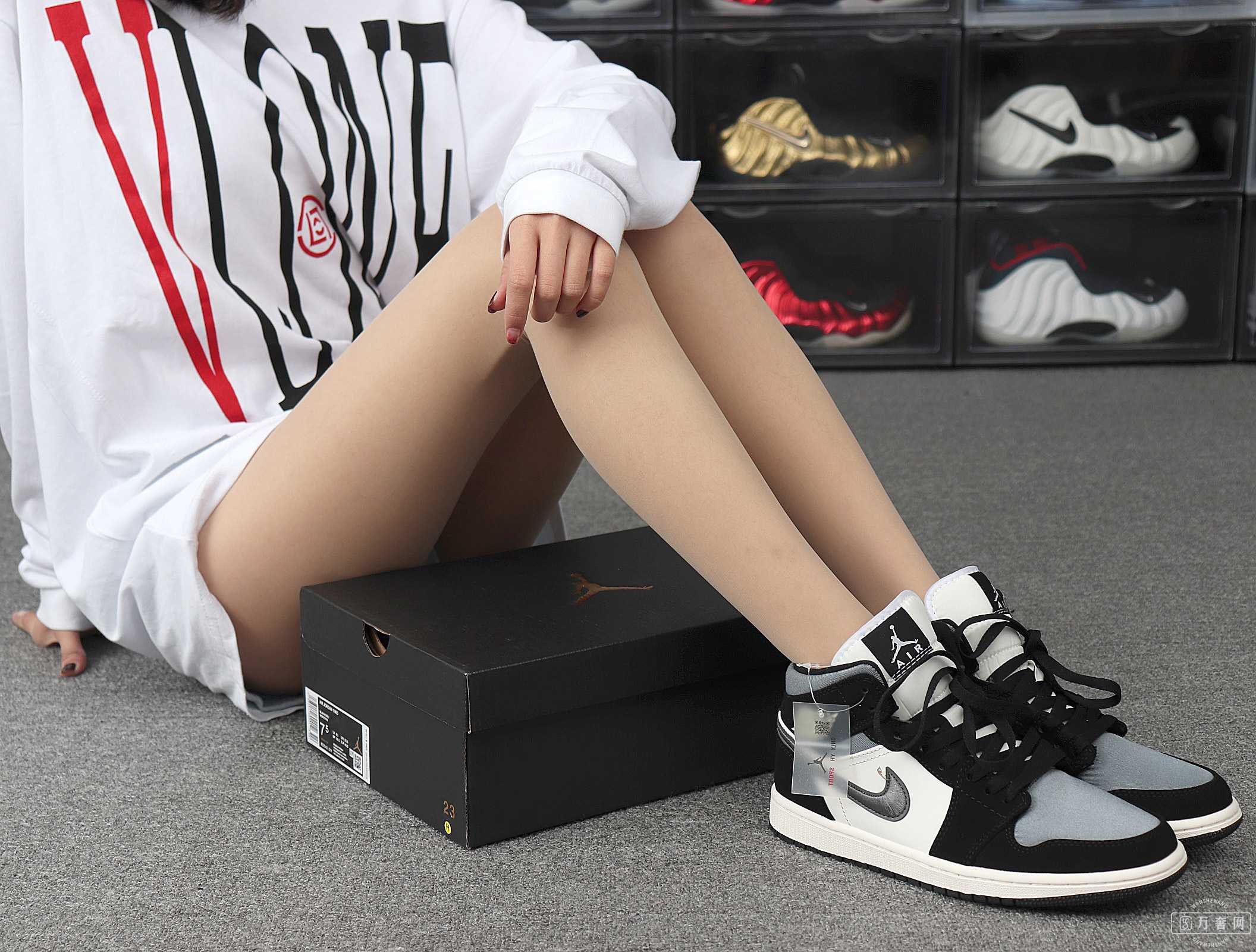 Nike Air Jordan 1 Mid ��Satin��˿�񲮾��а�